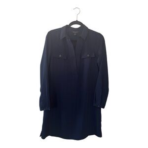 Banana Republic | Navy V Neck Shirt Dress | Size Small